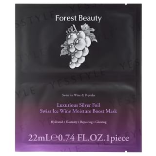 Forest Beauty - Luxurious Silver Foil Swiss Ice Wine Moisture Boost Mask, 1 pc, 30 g, 4710751664180