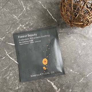 Forest Beauty - Calendula & Centella Soothing Bio Cellulose Mask, 1 pc, 55 g, 4710751664326