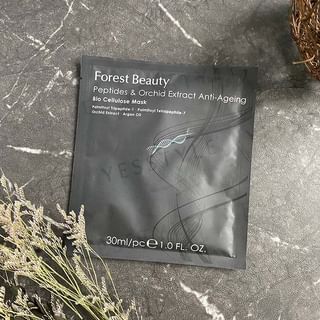 Forest Beauty - Peptides & Orchid Extract Anti-Ageing Bio Cellulose Mask, 1 pc, 60 g, 4710751664340