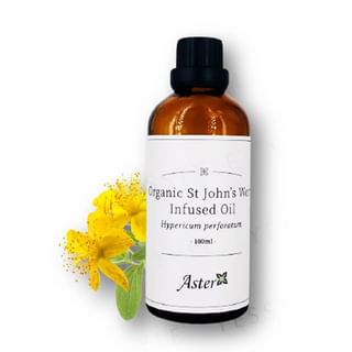 Aster Aroma - Organic St John’s Wort Infused Sunflower Oil, 100ml, 130 g, 489010340100O