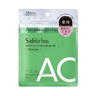 BCL - Saborino Medical Acneaare Mask, 10 pcs, 180 g, 4515061189374