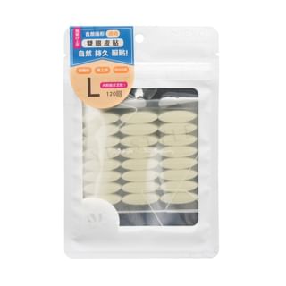 MEKO - Natural Invisible Transparent Double Eyelid Tape L 120 pcs, 120 pcs, 13 g, 4712862903967