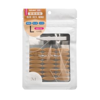 MEKO - Invisible Mesh Skin Color Double Eyelid Tape L 120 pcs, 120 pcs, 13 g, 4712862903936
