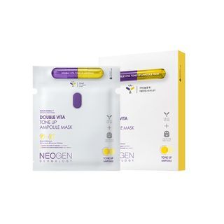 NEOGEN - Dermalogy Double Vita Tone Up Ampoule Mask Set, 33g x 5 sheets, 280 g, 8809653246689