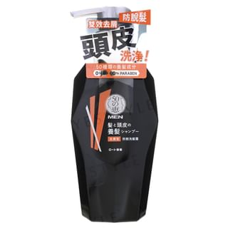 Rohto Mentholatum - 50 Megumi Men Anti-Hair Loss Shampoo Anti Dandruff, 350ml, 436 g, 4895186012741