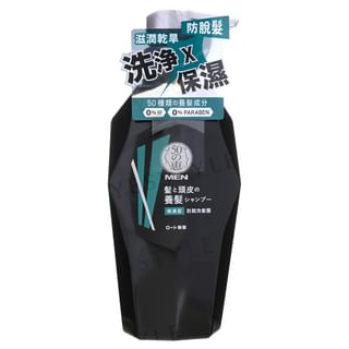 Rohto Mentholatum - 50 Megumi Men Anti-Hair Loss Shampoo Moist, 350ml, 436 g, 4895186012758