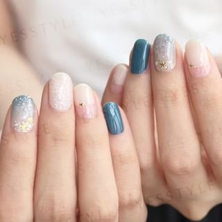 Lunacaca - Sparkling Seas Nail Art Sticker, 24 pcs, 50 g, 4892022007983