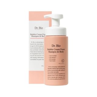 Dr. Bio - Bubble Cream Foam Shampoo & Body, 450g, 598 g, 8809782555157