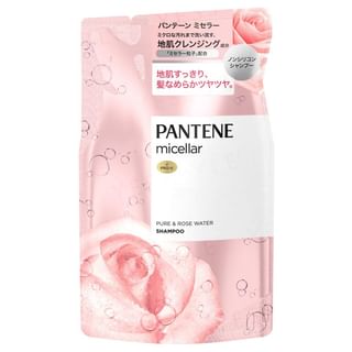 PANTENE Japan - Micellar Pure & Rose Water Shampoo Refill, 350ml, 500 g, 4987176055798