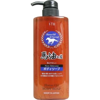 STH - Horse Oil & Charcoal Body Soap, 600ml, 690 g, 4516156210119