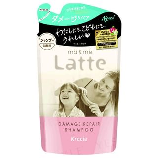 Kracie - Latte Damage Repair Shampoo, 360ml Refill, 400 g, 4901417702418