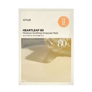 Anua - Heartleaf 80 Moisture Soothing Ampoule Mask, 27ml, 36 g, 8809640732508