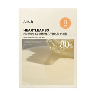 Anua - Heartleaf 80 Moisture Soothing Ampoule Mask Set, 10 pcs, 395 g, 8809640732515