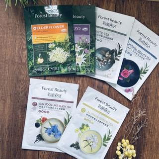 Forest Beauty - Floral Tea Age-Defying Botanical Revitalizing Masks Set, 6 pcs, 200 g, 4710751665408