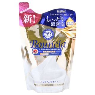 Cow Brand Soap - Bouncia Body Soap Premium Moist, 340ml Refill, 359 g, 4901525010474