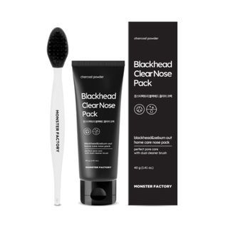 MONSTER FACTORY - Blackhead Clear Nose Pack, 40g, 100 g, 8809665913166