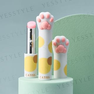 CATISS - Tortoiseshell Cat Paw Lip Balm Berry Flavor & Natural Pink, 3g, 26 g, 4718009320635