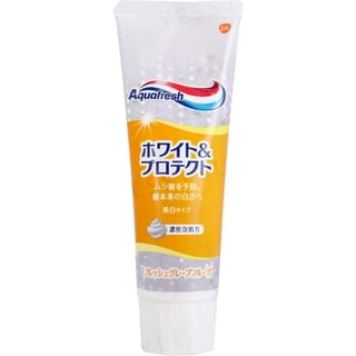 EARTH - Aquafresh White & Protect Whitening Fresh Grapefruit Toothpaste, 140g, 155 g, 4987246641371