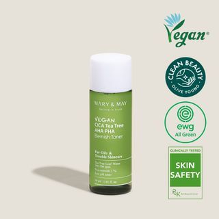 Mary&May - Vegan Cica Teatree AHA PHA Blemish Toner Mini, 30ml, 44 g, 8809670682149