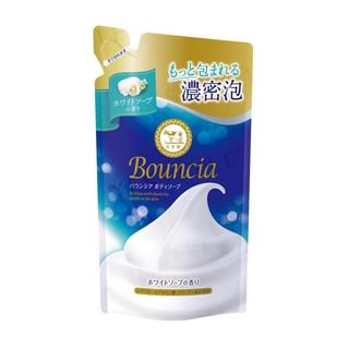 Cow Brand Soap - Bouncia White Soap Body Soap, 360ml Refill, 400 g, 4901525011068