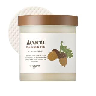 SKINFOOD - Acorn Pore Peptide Pad, 60 pads, 386 g, 8809032673662