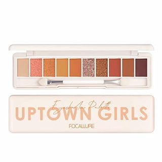 FOCALLURE - Staymax 10 Color Eyeshadow Palette -#3 SUNSET, #3 SUNFLOWER AT SUNSET, 80 g, 6941845801442