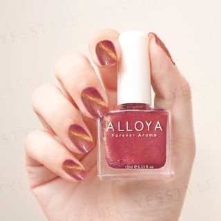 ALLOYA - Water-Based Natural Nail Polish Environmental Friendly 116 Colorful Red Yearning, 10ml, 60 g, 6934849101168