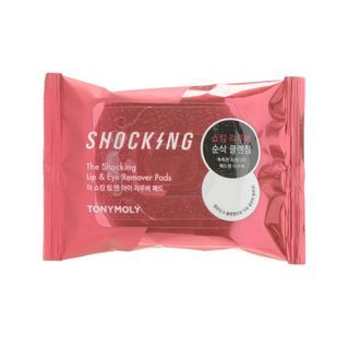 TONYMOLY - The Shocking Lip & Eye Remover Pads, 30 pads, 73 g, 8806194057606