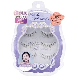 Miche Bloomin’ - Eyelash Original Line 09 Nudie Brown, 3 pairs, 23 g, 4560364939867