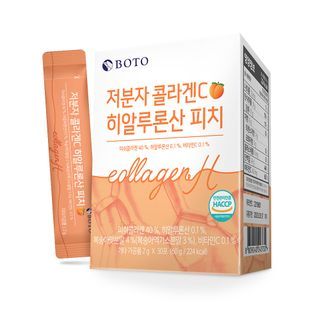 BOTO - Small Molecular Collagen C Hyaluronic Acid Peach, 2g x 30 sticks, 100 g, 8809240243732