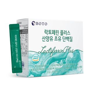 BOTO - Lactoferrin Plus Goat’s Milk Colostrum Protein Powder Stick, 2g x 30 sticks, 100 g, 8809240245804