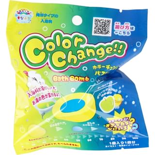 MANABURO - Color Change Yellow Bath Ball, 1 pc, 80 g, 4535304713289
