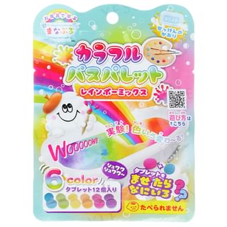 MANABURO - Colorful Bath Palette Rainbow Mix, 12 pcs, 27 g, 4535304300106