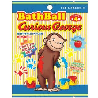MANABURO - Curious George Bath Ball 2, 1 pc, 80 g, 4535304083153