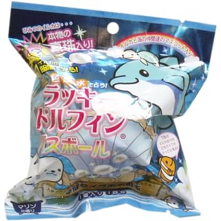 MANABURO - Lucky Dolphin Bath Ball, 1 pc, 100 g, 4535304046622