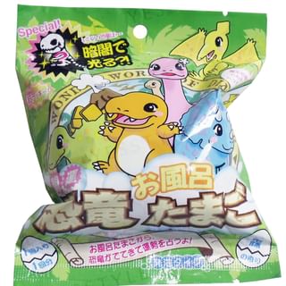 MANABURO - Good Luck Dinosaur Bath Ball, 1 pc, 100 g, 4535304041054