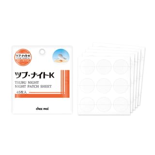 Tsubu Night K - Night Patch Sheet, 45 pcs, 80 g, 4562226255078