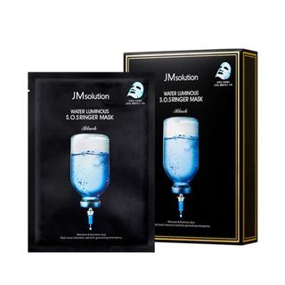 JMsolution - Watery Luminous S.O.S Ringer Mask Set Black, 35ml x 10 sheets, 508 g, 8809505542143