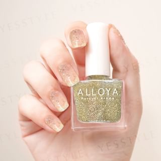 ALLOYA - Water-Based Natural Nail Polish Environmental Friendly 111 Egyptian Night Of Gold, 10ml, 60 g, 6934849101113