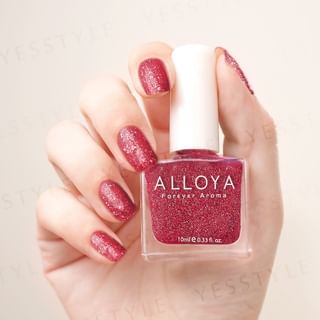 ALLOYA - Water-Based Natural Nail Polish Environmental Friendly 096 Charming Red, 10ml, 60 g, 6934849100963