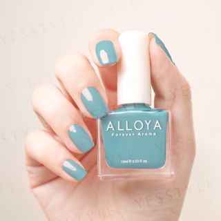 ALLOYA - Water-Based Natural Nail Polish Environmental Friendly 127 Quiet Green Path, 10ml, 60 g, 6934849101274