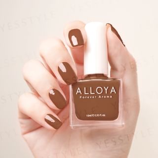 ALLOYA - Water-Based Natural Nail Polish Environmental Friendly 169 Milk Toffee Sundae, 10ml, 60 g, 6934849101694