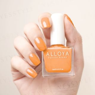 ALLOYA - Water-Based Natural Nail Polish Environmental Friendly 081 Pumpkin Spice, 10ml, 60 g, 6934849100819