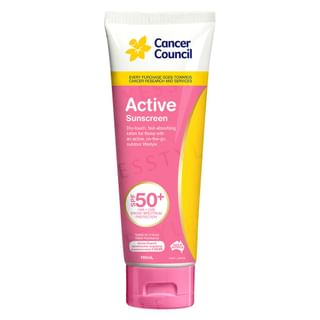 Cancer Council - Active Sunscreen SPF 50+, 110ml, 128 g, 9321299102260