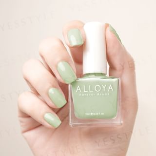 ALLOYA - Water-Based Natural Nail Polish Environmental Friendly 181 Christine Bean Greens, 10ml, 60 g, 6934849101816