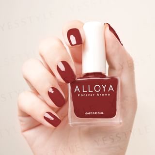ALLOYA - Water-Based Natural Nail Polish Environmental Friendly 186 Scarlet Silk Witch, 10ml, 60 g, 6934849101861