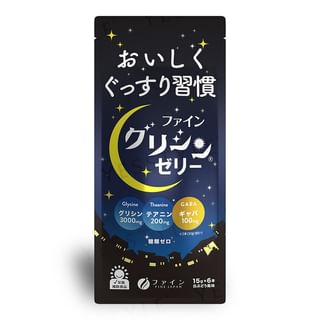 FINE JAPAN - Glycine Jelly, 15g x 6, 102 g, 4976652013704