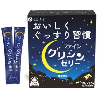 FINE JAPAN - Glycine Jelly, 15g x 30, 522 g, 4976652015043