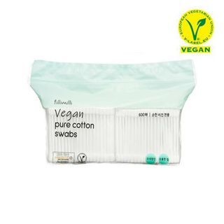 fillimilli - Vegan Pure Cotton Swabs, 600 pcs, 202 g, 8809628730267