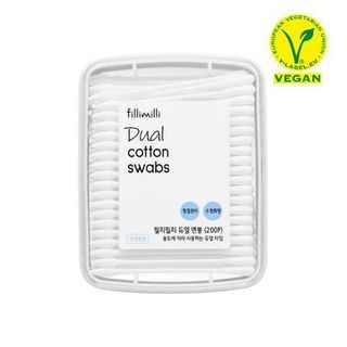 fillimilli - Dual Disposable Plastic Cotton Swabs, 200 pcs, 122 g, 8809628730120